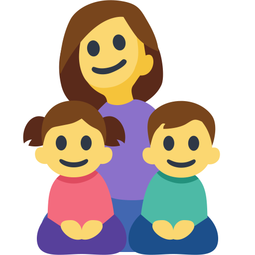 Família: Mulher, Menina, Menino