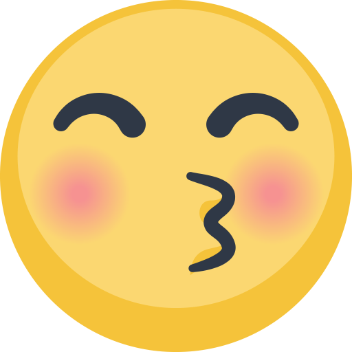 Rosto Beijando Com Olhos Fechados