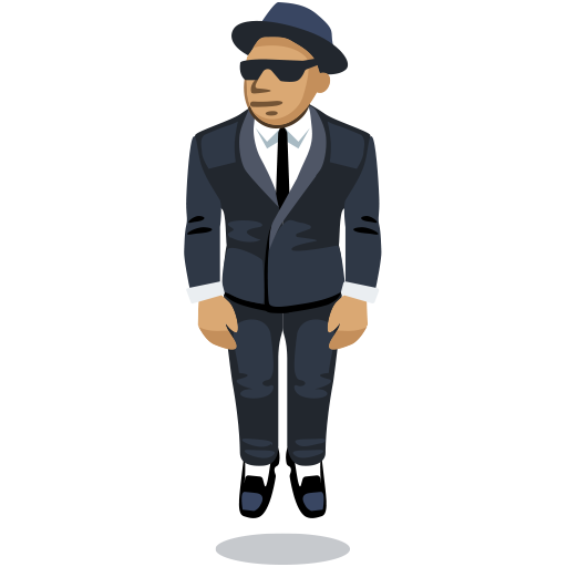 Pessoa De Terno Levitando: Tom de Pele Médio