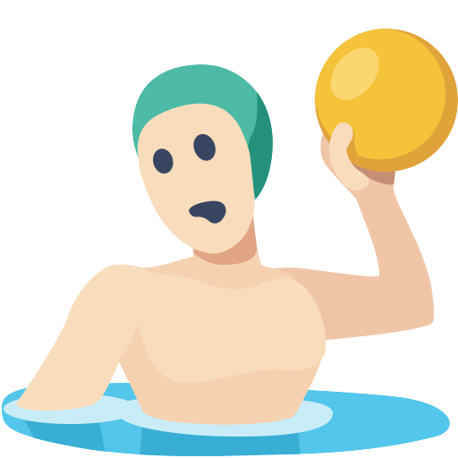 Pessoa Jogando Polo Aquático: Tom de Pele Claro