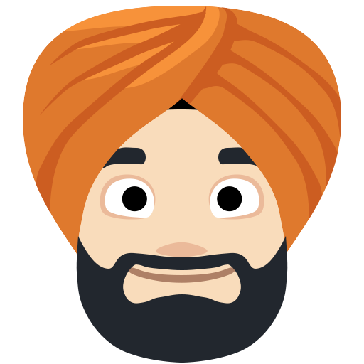 Pessoa Com Turbante: Tom de Pele Claro