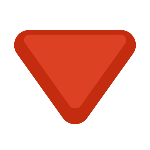 Triângulo Vermelho Para Baixo