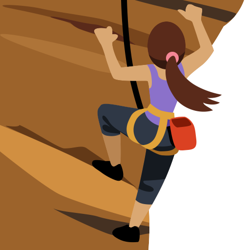 Mulher Escalando: Tom de Pele Médio