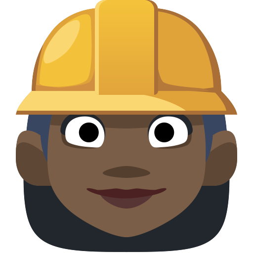 Operária Da Construção: Tom de Pele Escuro