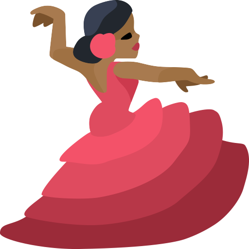 Mulher Dançando: Tom de Pele Médio-Escuro