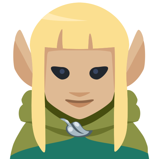Elfa: Tom de Pele Médio-Claro