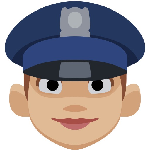 Policial Mulher: Tom de Pele Médio-Claro