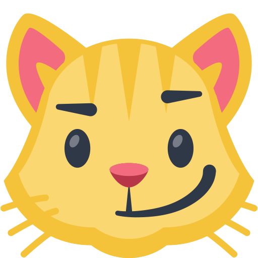 Rosto De Gato Com Sorriso Irônico