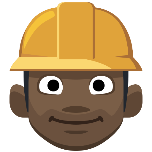 Trabalhador De Construção Civil: Tom de Pele Escuro