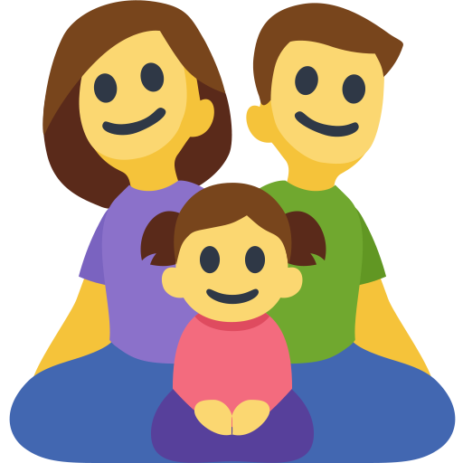 Família: Homem, Mulher, Menina