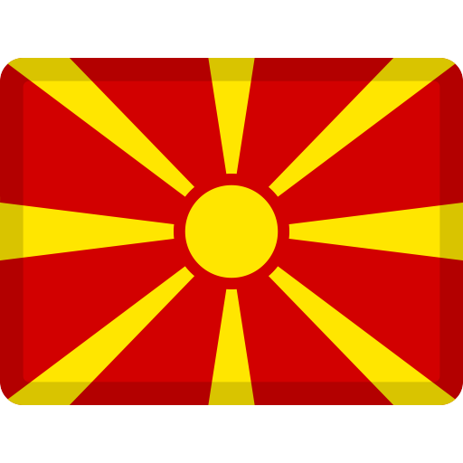 Bandeira: Macedônia do Norte