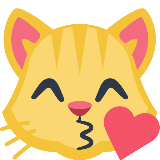 Rosto De Gato Mandando Um Beijo
