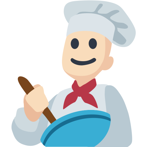 Cozinheiro: Tom de Pele Claro