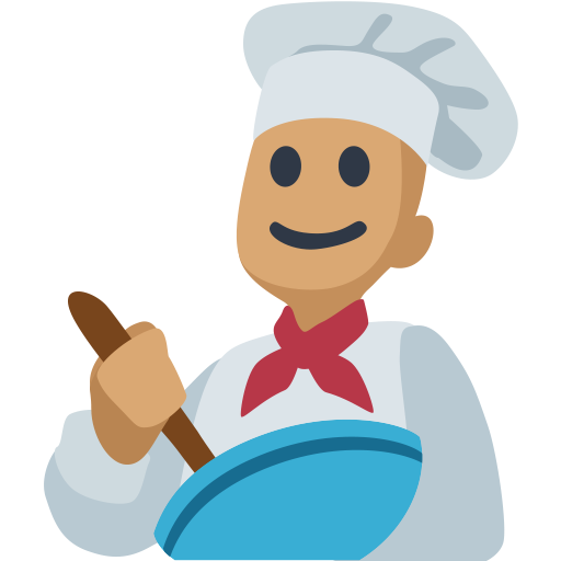Cozinheiro: Tom de Pele Médio
