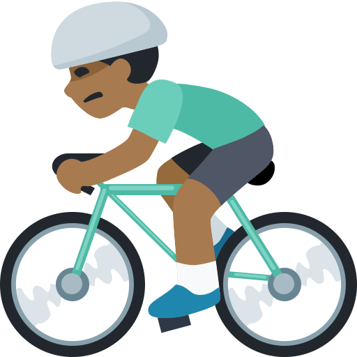 Ciclista: Tom de Pele Médio-Escuro