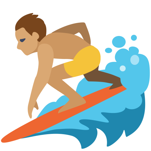 Surfista: Tom de Pele Médio