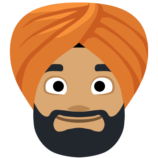 Pessoa Com Turbante: Tom de Pele Médio