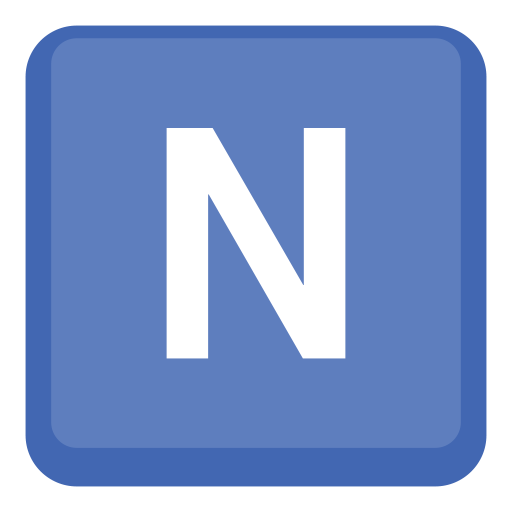 Símbolo Indicador Regional Letra N