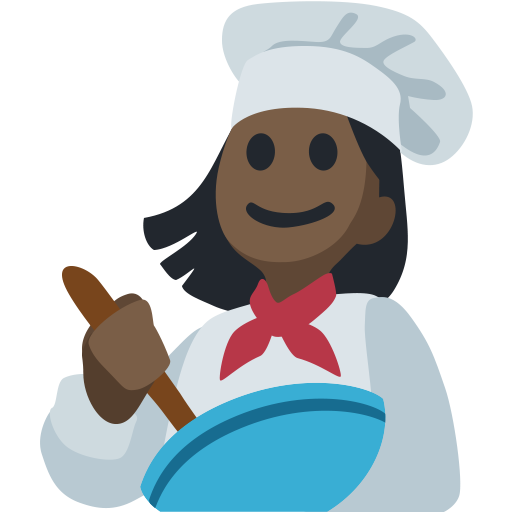 Cozinheira: Tom de Pele Escuro