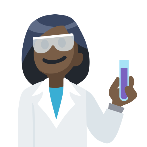 Cientista Mulher: Tom de Pele Escuro