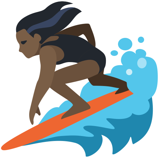 Mulher Surfista: Tom de Pele Escuro