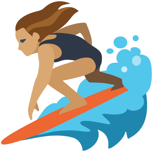 Mulher Surfista: Tom de Pele Médio