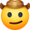 Obličej s kovbojským kloboukem Obličej s kovbojským kloboukem