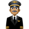 Muž pilot: Středně Tmavý Odstín Pleti Muž pilot: Středně Tmavý Odstín Pleti