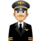 Muž pilot: Středně Světlý Odstín Pleti Muž pilot: Středně Světlý Odstín Pleti