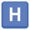 Symbol regionálního indikátoru Písmeno H Symbol regionálního indikátoru Písmeno H