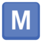 Symbol regionálního indikátoru Písmeno M Symbol regionálního indikátoru Písmeno M