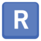Symbol regionálního indikátoru Písmeno R Symbol regionálního indikátoru Písmeno R