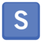 Symbol regionálního indikátoru Písmeno S Symbol regionálního indikátoru Písmeno S