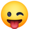Mrkající obličej s jazykem Mrkající obličej s jazykem