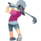 Žena hrající golf: Světlý Odstín Pleti Žena hrající golf: Světlý Odstín Pleti