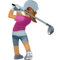 Žena hrající golf: Střední Odstín Pleti Žena hrající golf: Střední Odstín Pleti