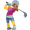 Žena hrající golf Žena hrající golf