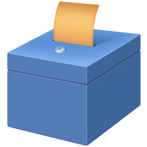 Urna Eleitoral Com Cédula
