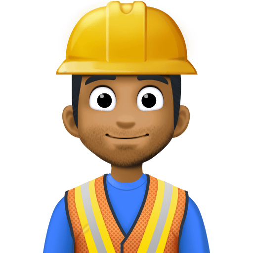 Trabalhador De Construção Civil: Tom de Pele Médio-Escuro
