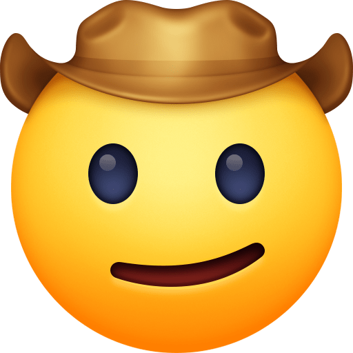 Rosto Com Chapéu De Caubói