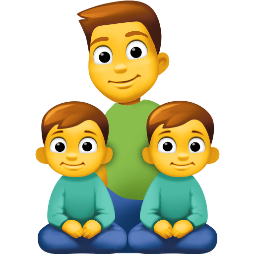 Família: Homem, Menino, Menino
