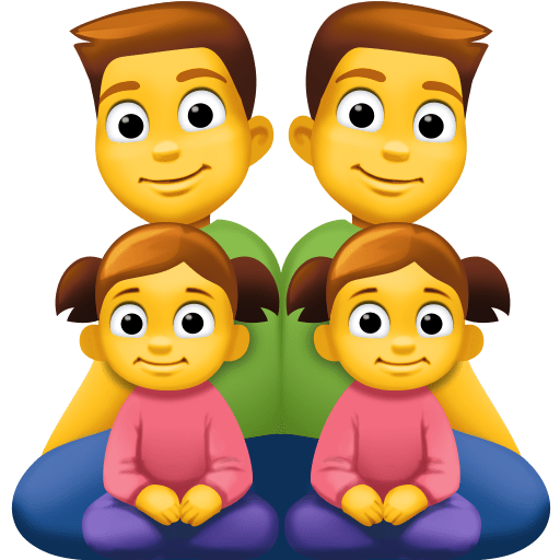 Família: Homem, Homem, Menina, Menina