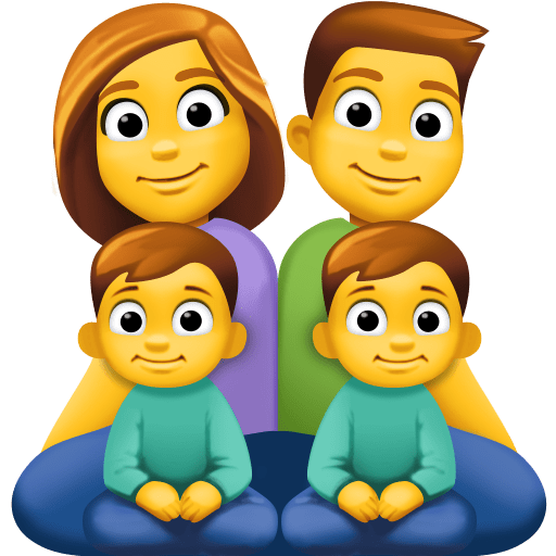 Família: Homem, Mulher, Menino, Menino
