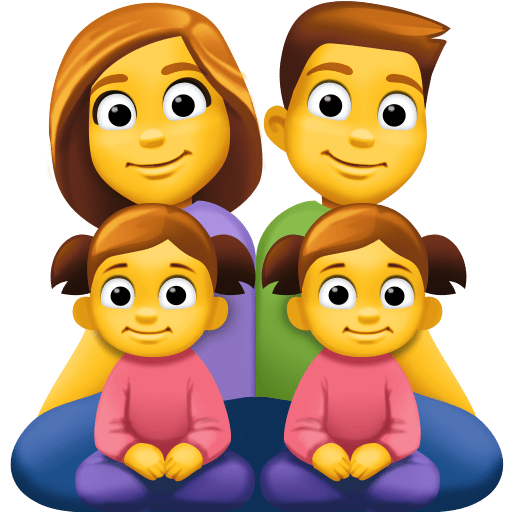 Família: Homem, Mulher, Menina, Menina