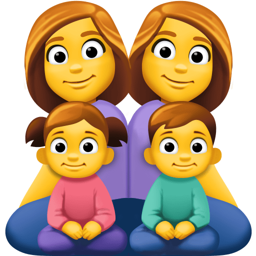 Família: Mulher, Mulher, Menina, Menino