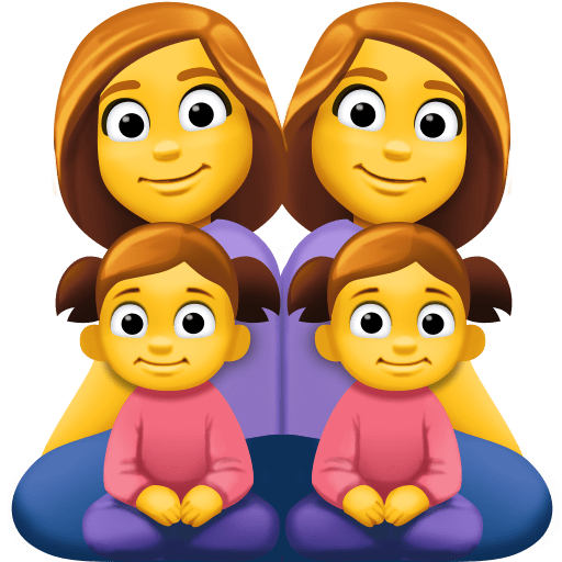 Família: Mulher, Mulher, Menina, Menina