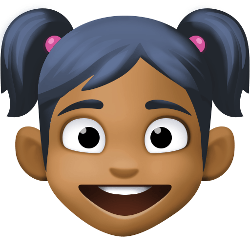 Menina: Tom de Pele Médio-Escuro