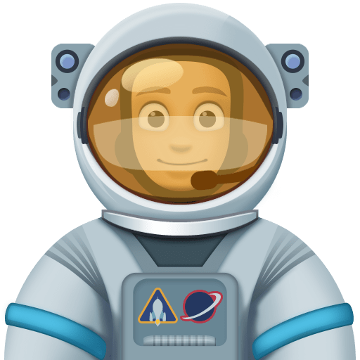 Astronauta Homem: Tom de Pele Médio