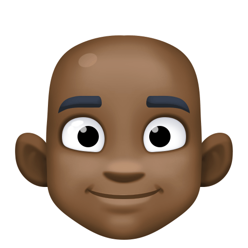 Homem: Tom de Pele Escuro, Careca