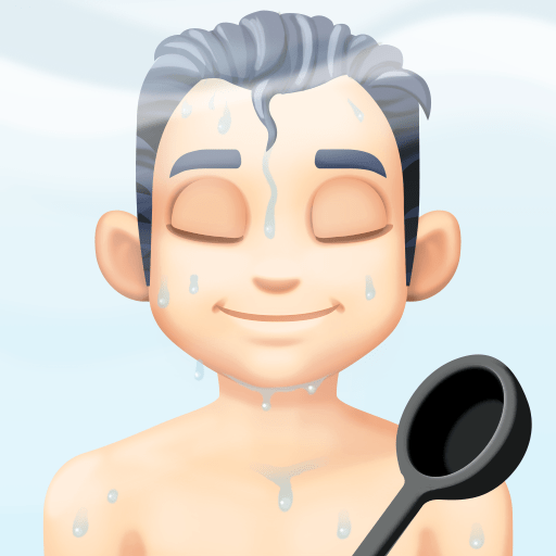 Homem Na Sauna: Tom de Pele Claro